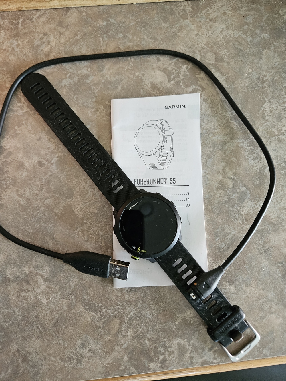 garmin Forerunner 55 GPS Watch - Black